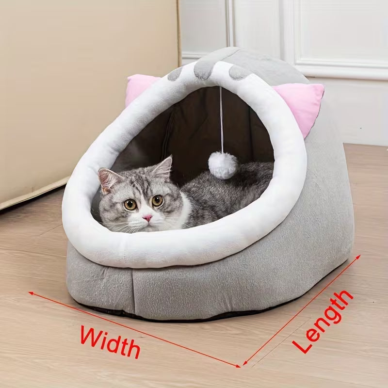 Cute Cat Bed Soft Kitten Mat Cozy Cat House