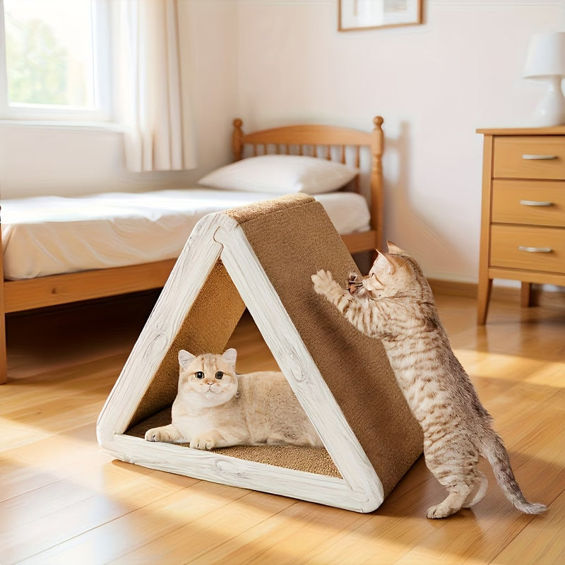Triangular Stable Cat Scratching Post