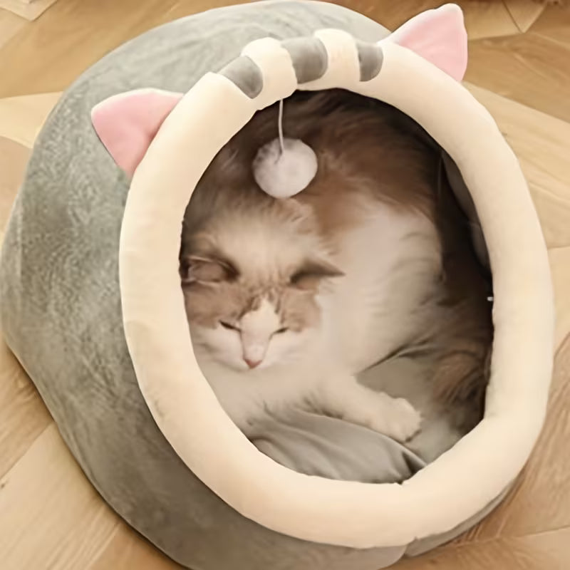 Cute Cat Bed Soft Kitten Mat Cozy Cat House