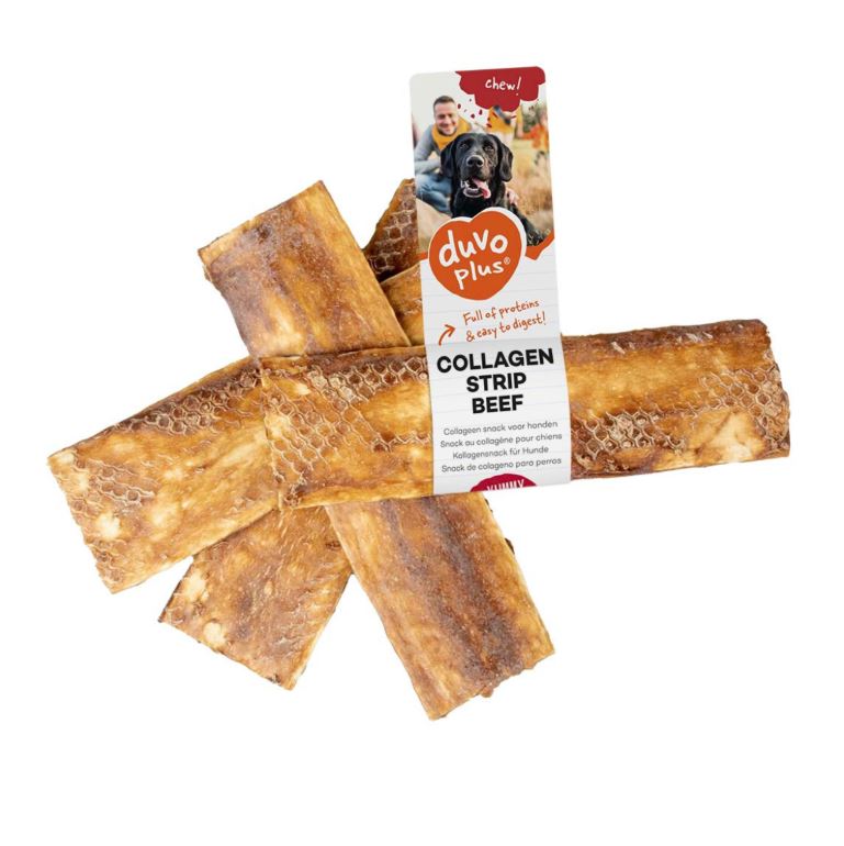 Duvo+ Beef Collagen Strip Dog Chew 15cm 32g