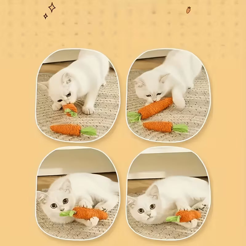 Carrot Shaped Cat Biting Toy