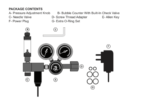 CHIHIROS CO2 REGULATOR PRO