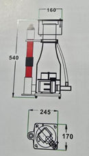 WaveReef K7-160UV Hybrid UV Protein Skimmer