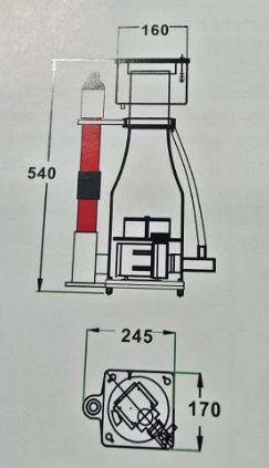 WaveReef K7-160UV PATENTED HYBRID UV SKIMMER IN DC PUMP