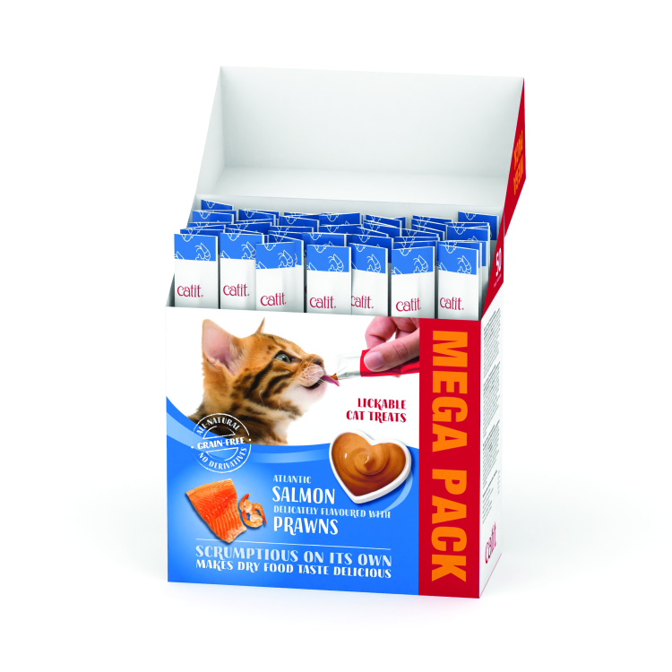 Catit Creamy Treats Mega Pack Salmon with Prawn stick