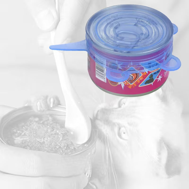 Expandable Pet Food Can Lid Set