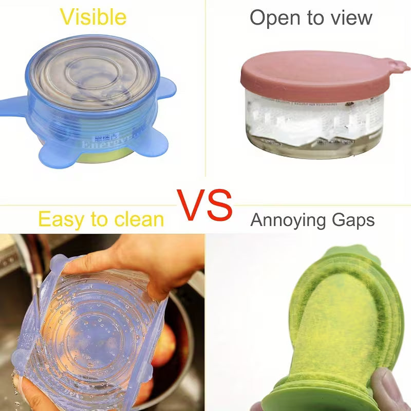 Expandable Pet Food Can Lid Set