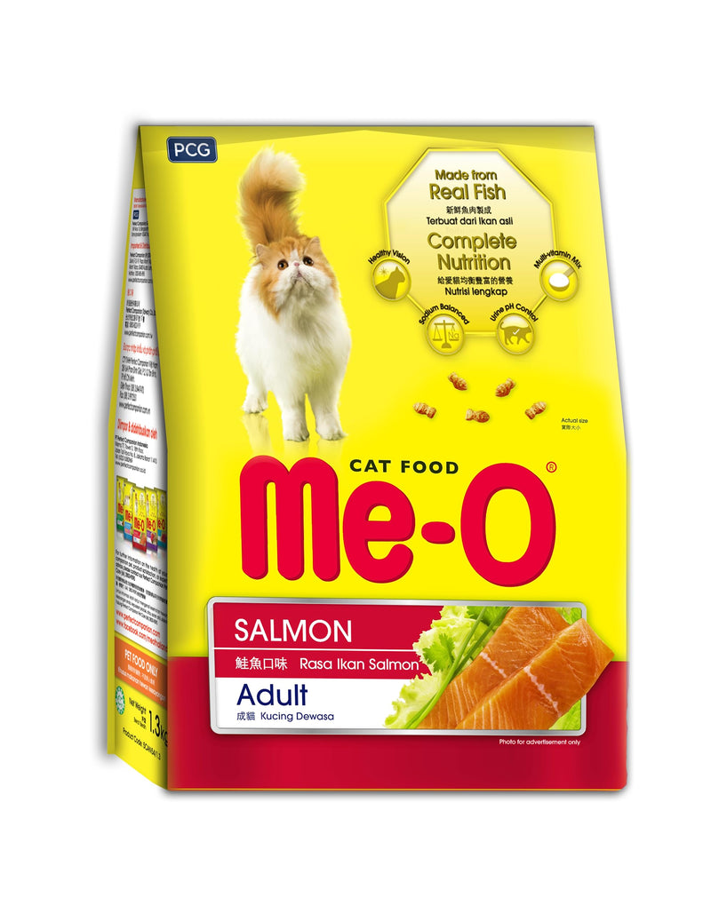 Me-O Adult Salmon Flavour Dry Cat Food 1.1kg