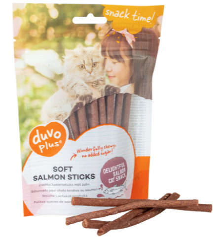 Duvo Soft Salmon Sticks for Cats