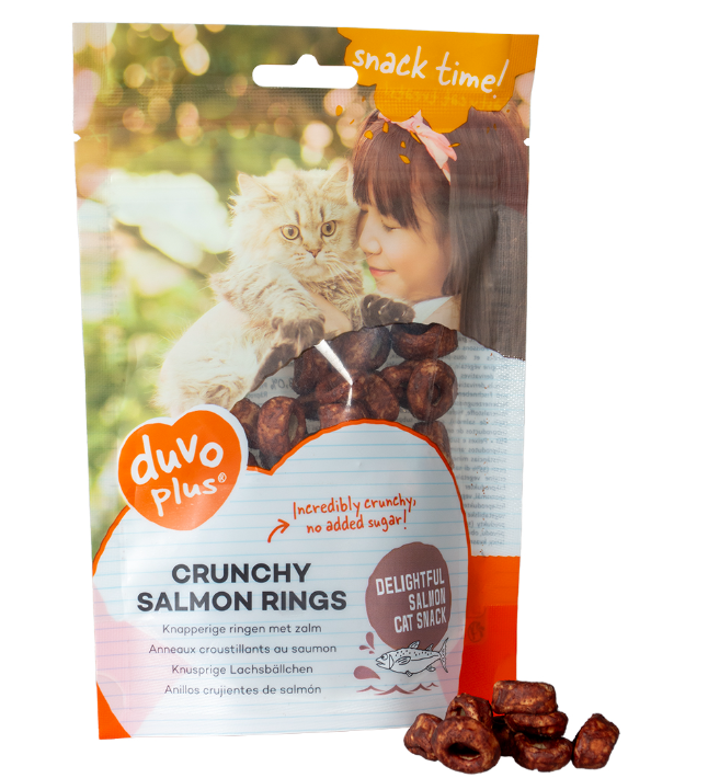 Duvo Crunchy Salmon Ring for Cats