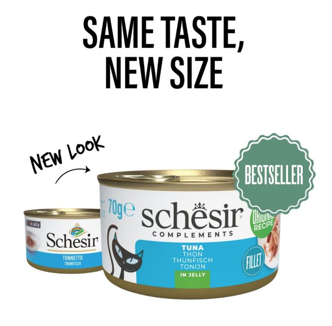 Schesir Tuna Cat Wet Food in Jelly Can 70g