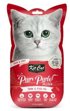 Kit Cat Purr Puree Plus+ Tuna Skin & Coat