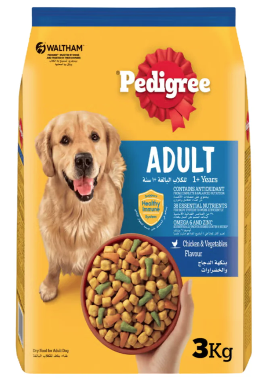 Pedigree Chicken and Vegetables Adult Dry Dog Food
