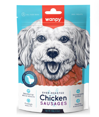 Wanpy Chicken Sausages – 100g