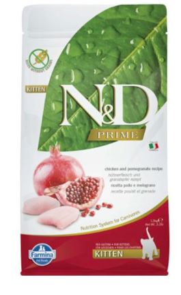 Farmina N&D Prime Chicken & Pomegranate Dry Kitten Food  1.5kg