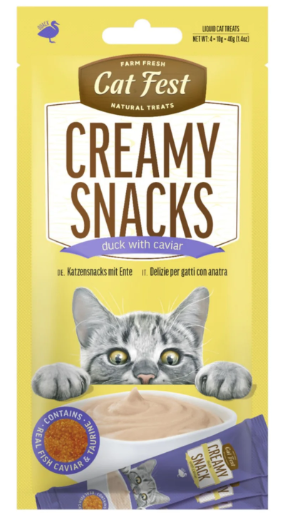 Cat Fest Creamy Snacks Duck with Caviar