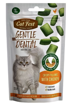 Cat Fest Dental Treats for Cats Crispy Pillow Chicken