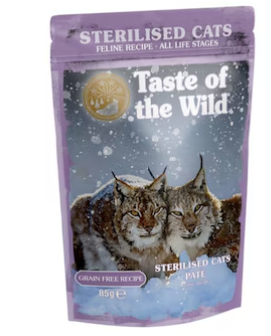 Taste of the Wild Sterilised Cat Pate 85g