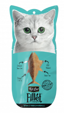 Kit Cat Fillet Fresh Tuna and Fiber Hairball Cat Treat