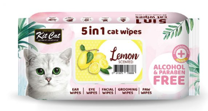 Kit Cat Grooming Wipes Lemon Scents