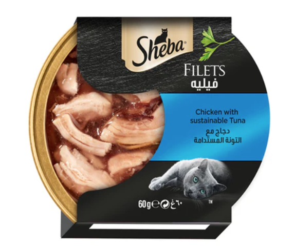 Sheba Filets Chicken Tuna Wet Cat Food