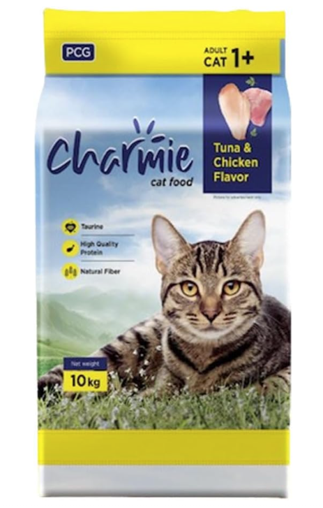 Charmie Adult Dry Cat Food Tuna & Chicken Flavor 1+   10kg