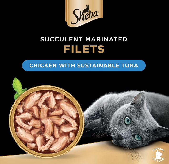 Sheba Filets Chicken Tuna Wet Cat Food