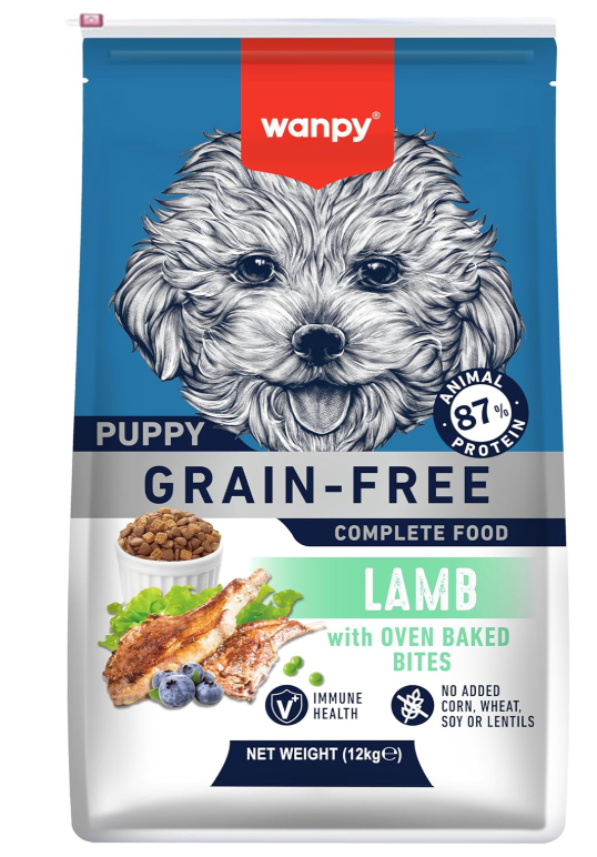 Wanpy Grain-Free Complete Food for Puppy Lamb Recipe 12kg