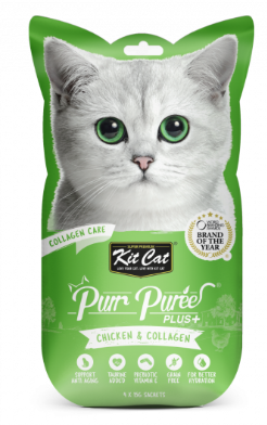 Kit Cat Purr Puree Plus+ Chicken  Collagen Care