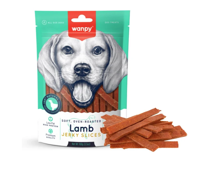 Wanpy Soft Lamb Jerky Slices 100g