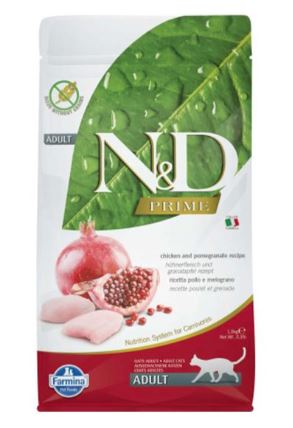 Farmina N&D Grain Free Chicken & Pomegranate Adult Dry Cat Food  1.5kg