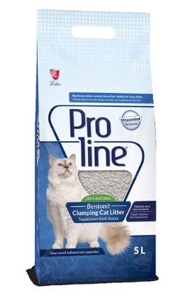 Proline Bentonite Clumping Unscented Cat Litter 10l
