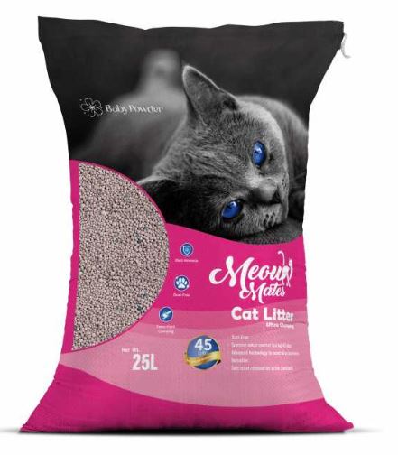 Meow Mates Baby Powder Cat Litter 25L