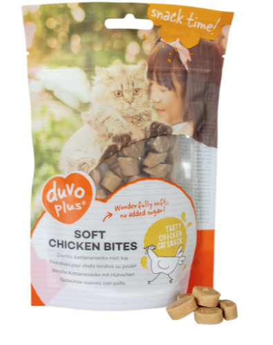 Duvo Soft Chicken Bites for Cats