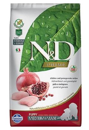 Farmina N&D Medium & Maxi Puppy Chicken & Pomegranate Dry Food  12kg