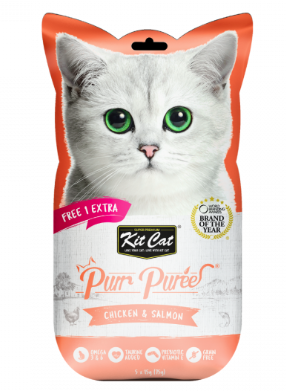 Kit Cat Purr Puree Chicken & Salmon