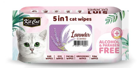 Kit Cat Grooming Wipes Lavender Scents