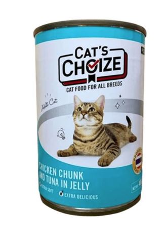 Cat's Choize Chicken Chunk and Tuna in Jelly Canned Cat Food - 400 g