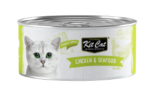 Kit Cat Tin Chicken & Salmon Toppers 80g