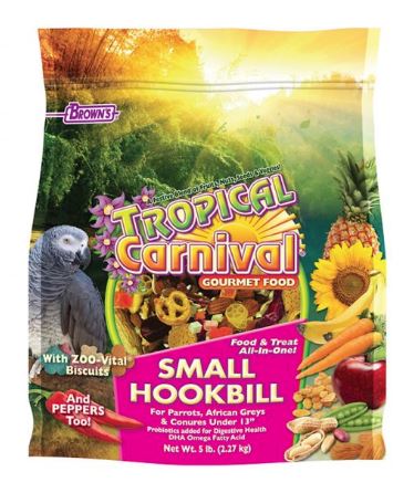 Brown's Tropical Carnival Gourmet Small Hookbill Food 5 lbs