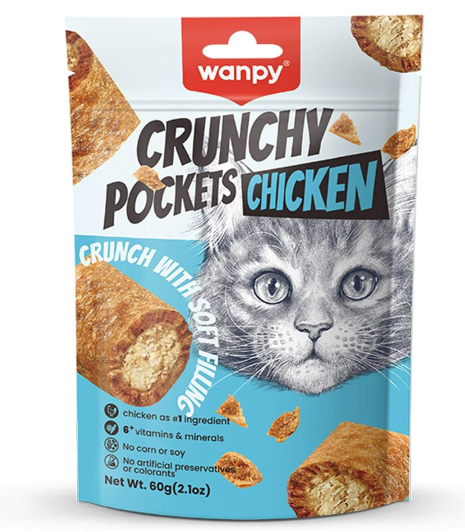 Wanpy Crunchy Pockets Chicken Recipe  60g