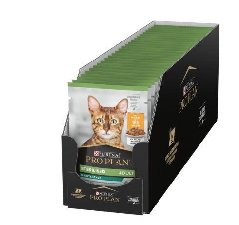PURINA PRO PLAN Sterilised Adult Wet Cat Food Chicken in Gravy  26 × 85g