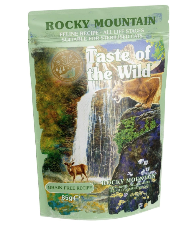 Taste of the Wild Rocky Mountain Cat Pouch Chunks in Gravy  85g