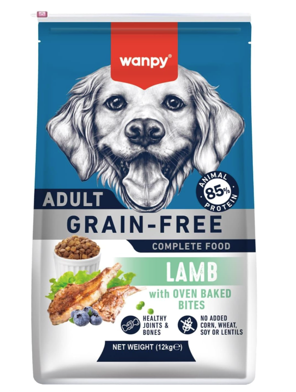 Wanpy Grain Free Complete Food For Adult Dog Lamb Recipe 12kg