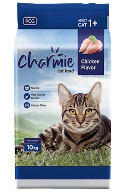 Charmie Adult Dry Cat Food Chicken Flavor 1+  10kg