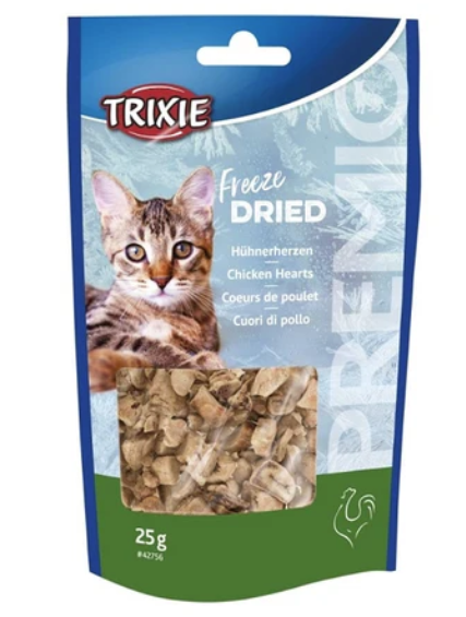 Trixie Premio Freeze Dried Chicken Hearts Cat Treats