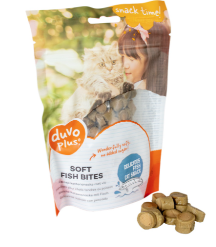 Duvo Soft Fish Bites for Cats