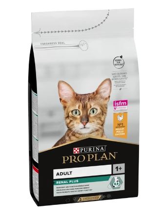 PURINA PRO PLAN Adult Renal Plus Everyday Dry Cat Food with Chicken – 1.5kg