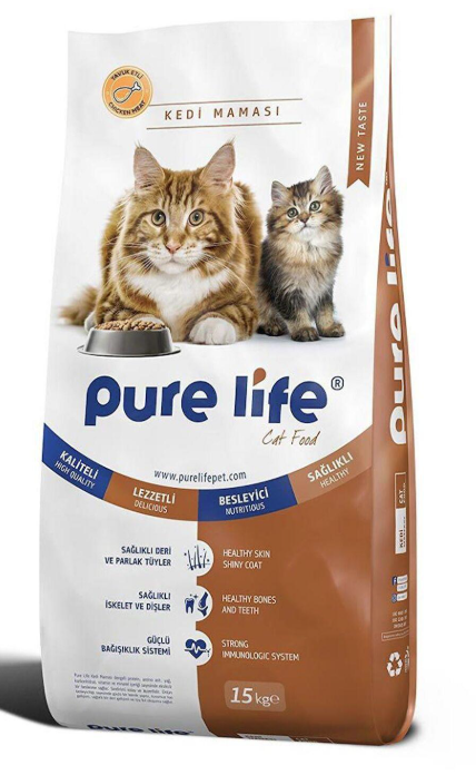 Pure Life Adult Cat Food Chicken  15kg