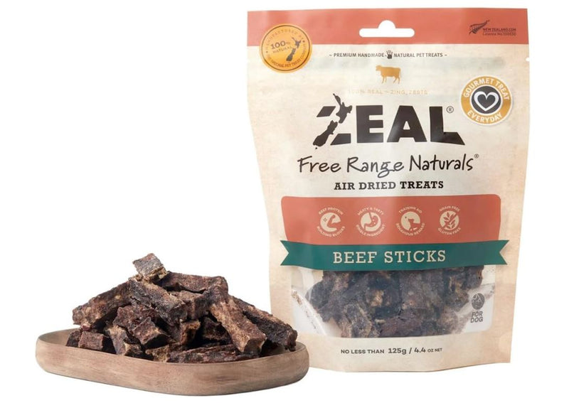 ZEAL Beef Sticks Dog Treats  125g